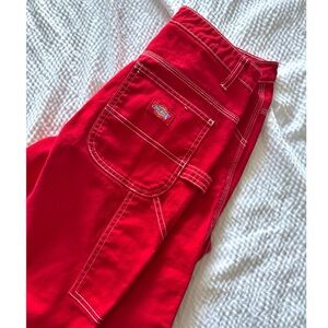 Dickies Straight Leg Red Carpenter Jeans